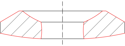 Mi-glace bombée olivée (MGBO)