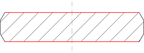 Pie contre-pivot plate (CP)